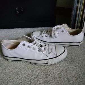 white leather Converse All Star